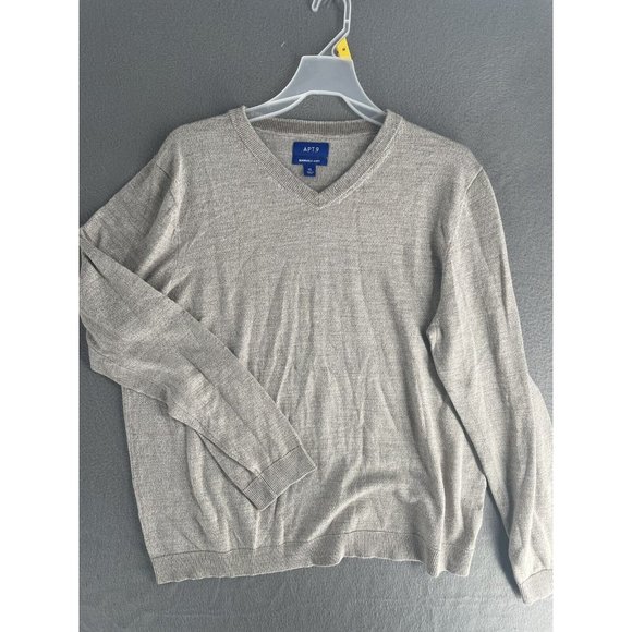 Mens Knit Sweater Lot of 2 XL V-neck and Henley Long Sleeve Soft Pullover - Picture 5 of 7